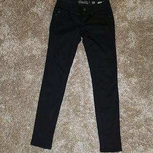 Buckle "Miss Me" black stretch skinny jeans